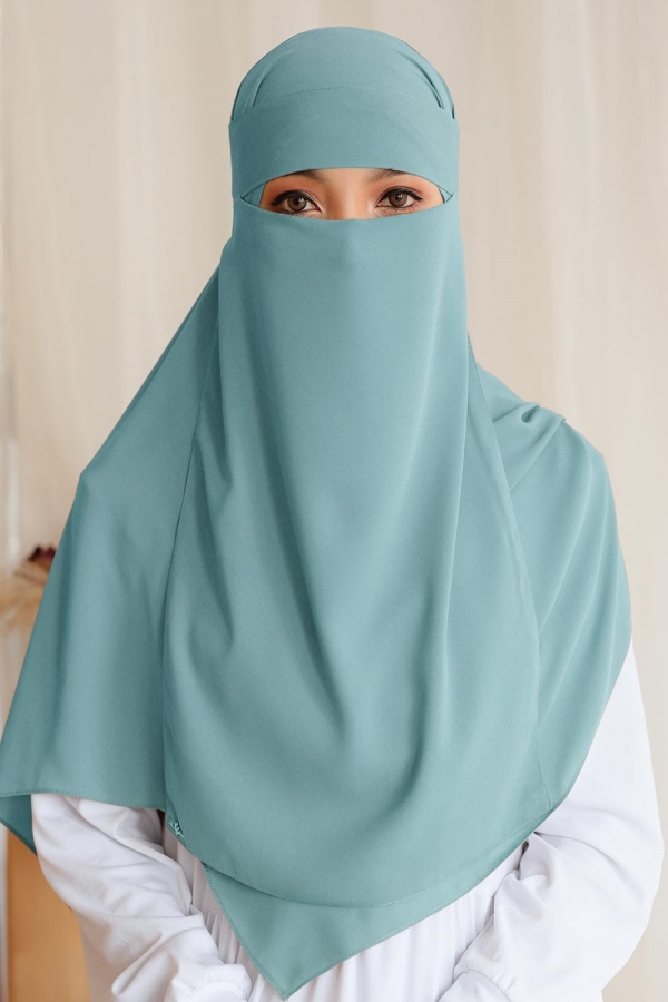 Everyday Niqab - Greeny Blue Everyday Niqab - Greeny Blue